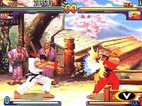 une photo d'Ã©cran de Street Fighter 3 - Double Impact sur Sega Dreamcast